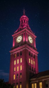 Clock Tower Night Glow