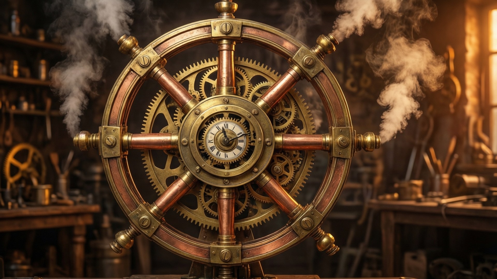 Clockwork Enlightenment by Wallpapers.art Studio