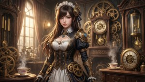 Clockwork Maid Elegance