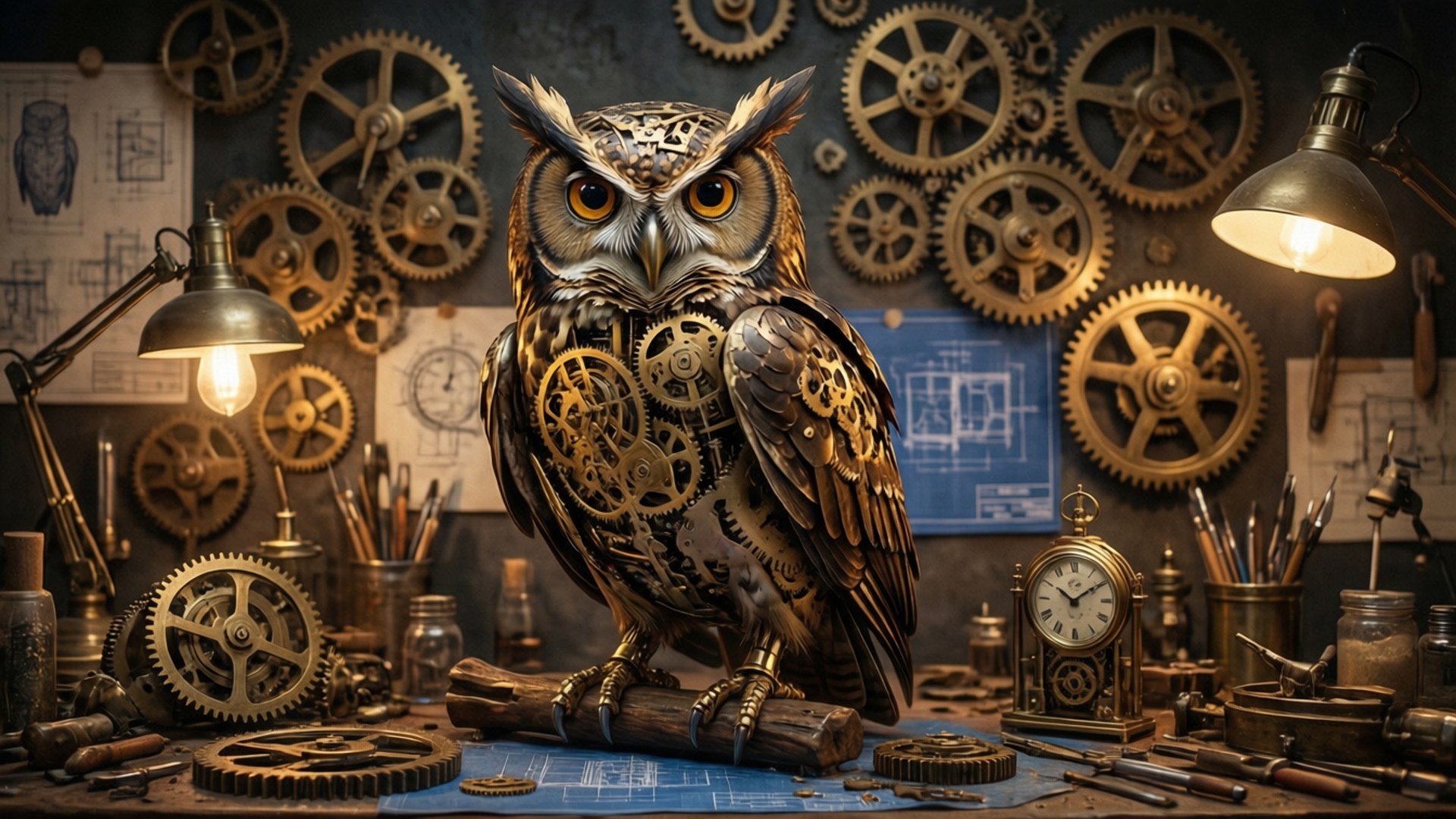 Clockwork Sorcery by Wallpapers.art Studio