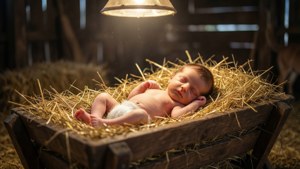 Close-up Manger Baby