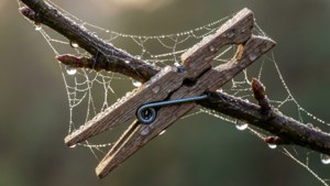 Clothespin Dew Web