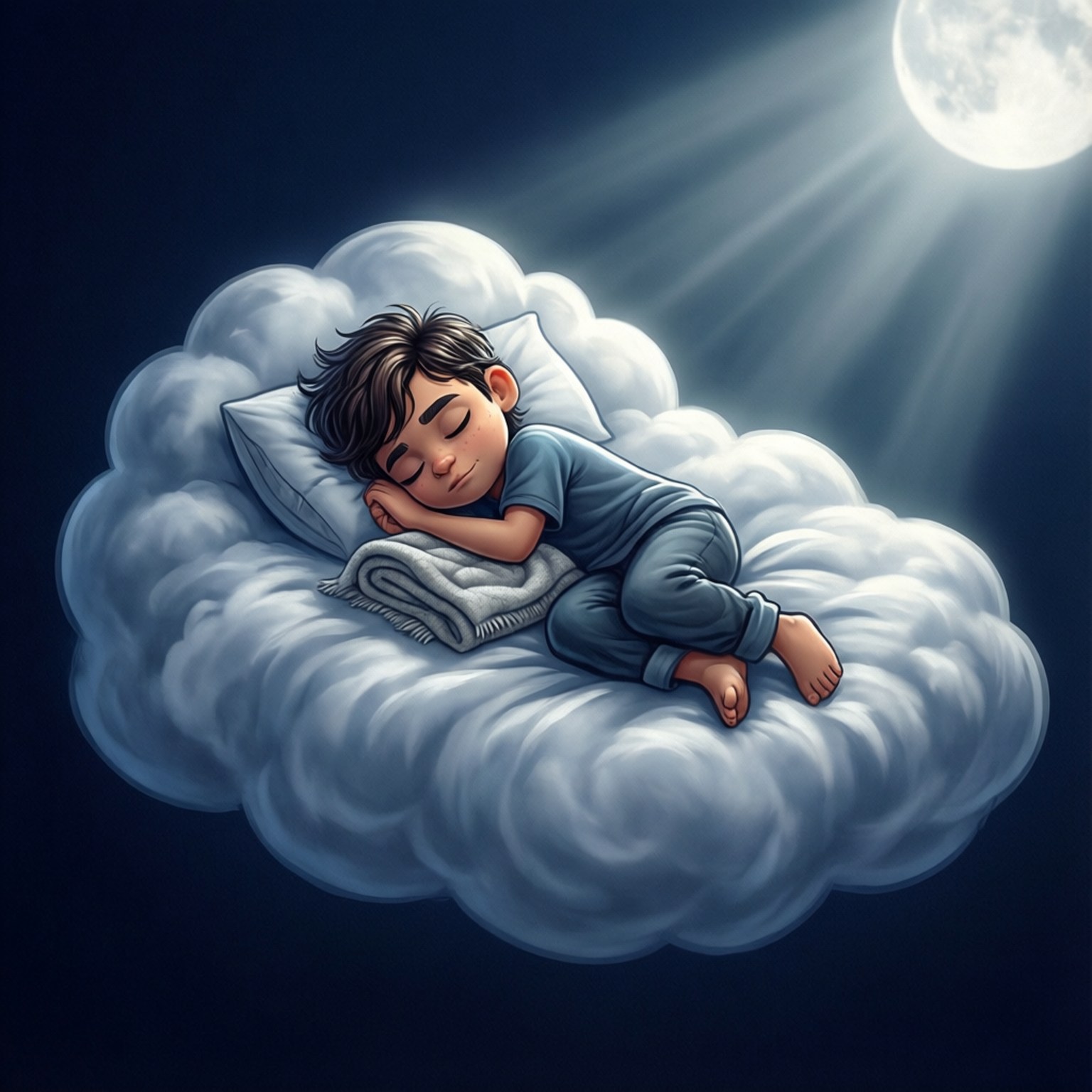 Cloud Bed Slumber by Wallpapers.art Studio