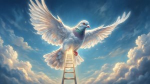 Cloud Dove with Light Ladder