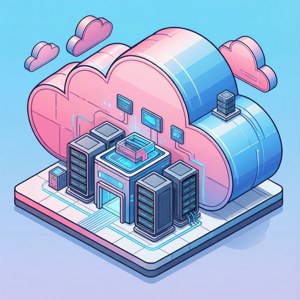 Cloud Hosting Isometric