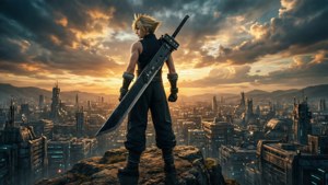 Cloud Overlooking Midgar