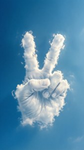 Cloud Peace Sign
