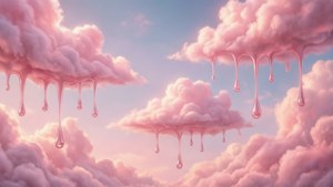 Cloudy Pink Drip Dreamscape