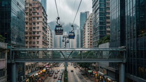 Cloudy Skywalk View