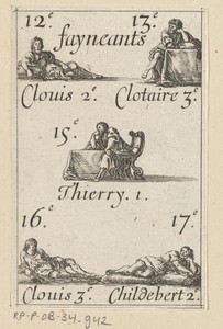 Clovis II, Chlotharius III, Theuderic I, Clovis III en Childebert II.