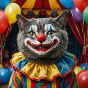 Clown Cat Circus