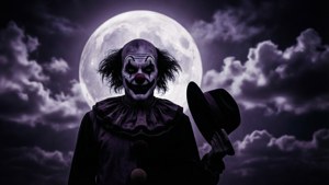 Clown Under the Moon