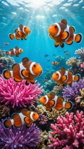 Clownfish Family Reef