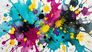 CMYK Ink Splashes