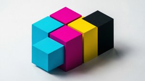 CMYK Isometric Cubes
