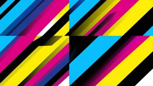 CMYK Stripes Pattern