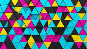 CMYK Triangle Tessellation