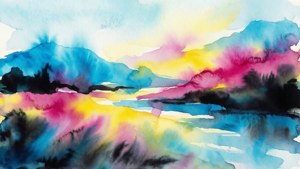 CMYK Watercolor Wash