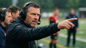 Coach on Sidelines