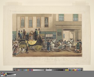 Coaching: The Blenheim, Leaving the Star Hotel, Oxford