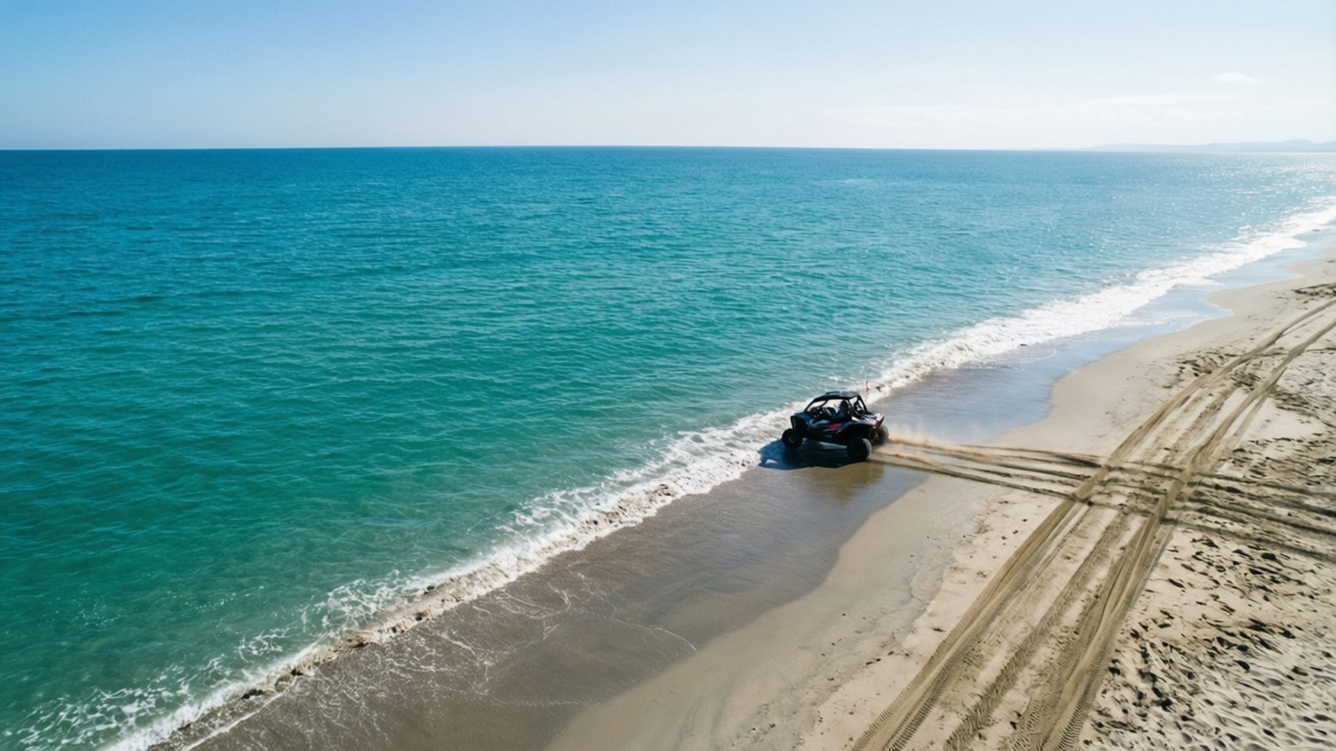 Coastal Chase Aerial by Wallpapers.art Studio