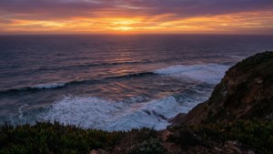 Coastal Cliff Sunset
