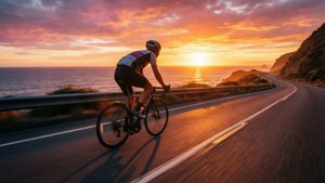 Coastal Cycling Sunset