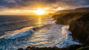 Coastal Sunrise Drama
