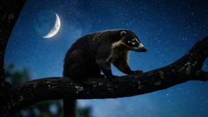 Coati at Night