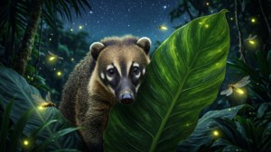 Coati at Night