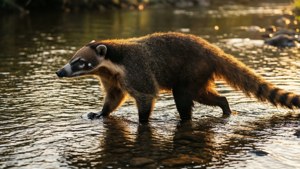 Coati at Sunset
