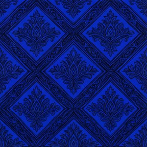 Cobalt Geometric Damask