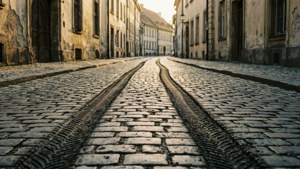 Cobblestone Street Tracks