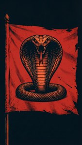 Cobra Grunge Flag