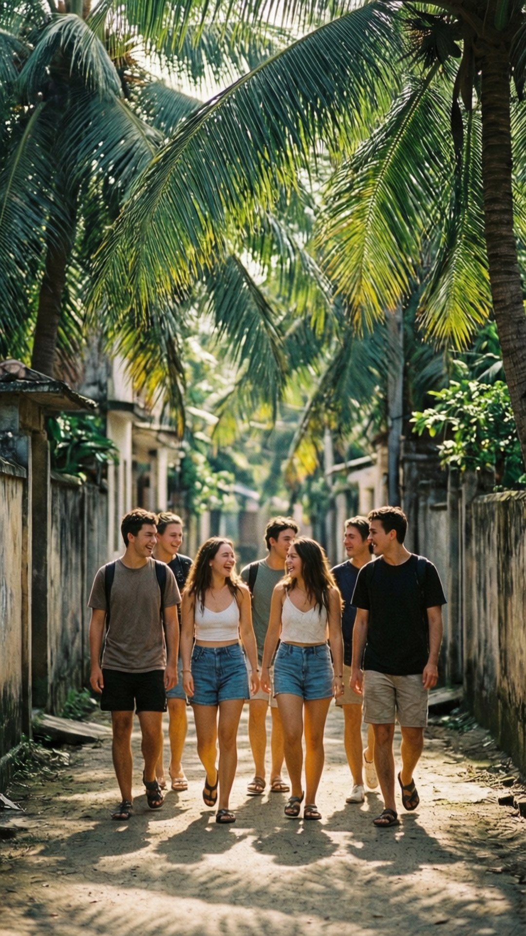 Coconut Lane Stroll by Wallpapers.art Studio