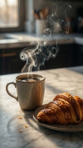 Coffee Croissant Morning