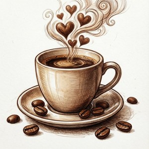 Coffee Doodle Warmth