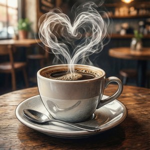 Coffee Heart Steam