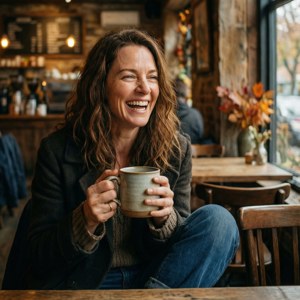 Coffee Shop Smile