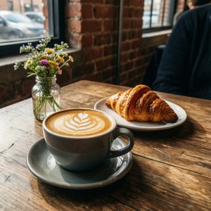 Coffee Shop Table Scene