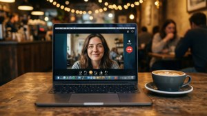 Coffee Shop Zoom Call