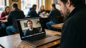 Coffee Shop Zoom Call