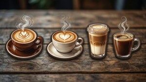 Coffee Sticker Row