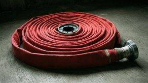 Coiled Fire Hose