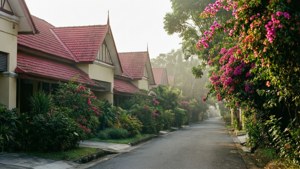Colonial Suburb Morning
