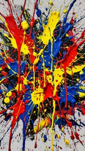 Color Splatter Grunge Overlay