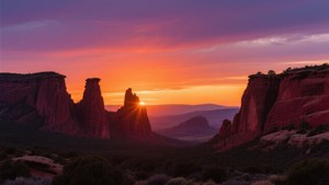 Colorado Monument Sunset