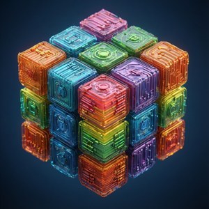 Colorful Blockchain Cube