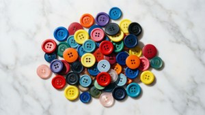 Colorful Buttons on Marble