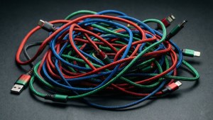 Colorful Cable Tangle